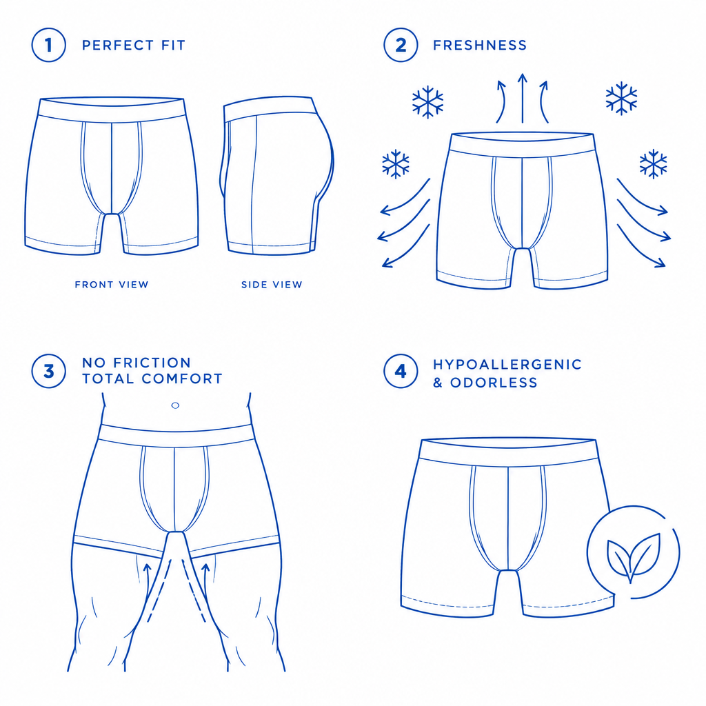Boxers ultra-absorbants pour hommes – Confort au quotidien