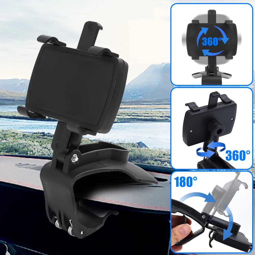 support de téléphone de voiture multifonctionnel à 360°
