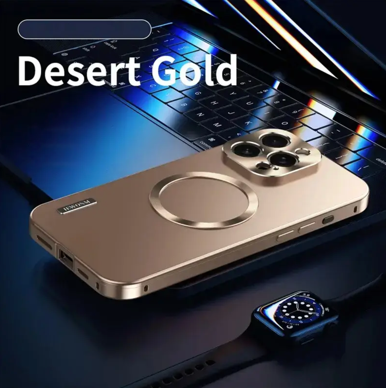 Coque Titanium Electroluminescent Series – MagSafe Compatible
