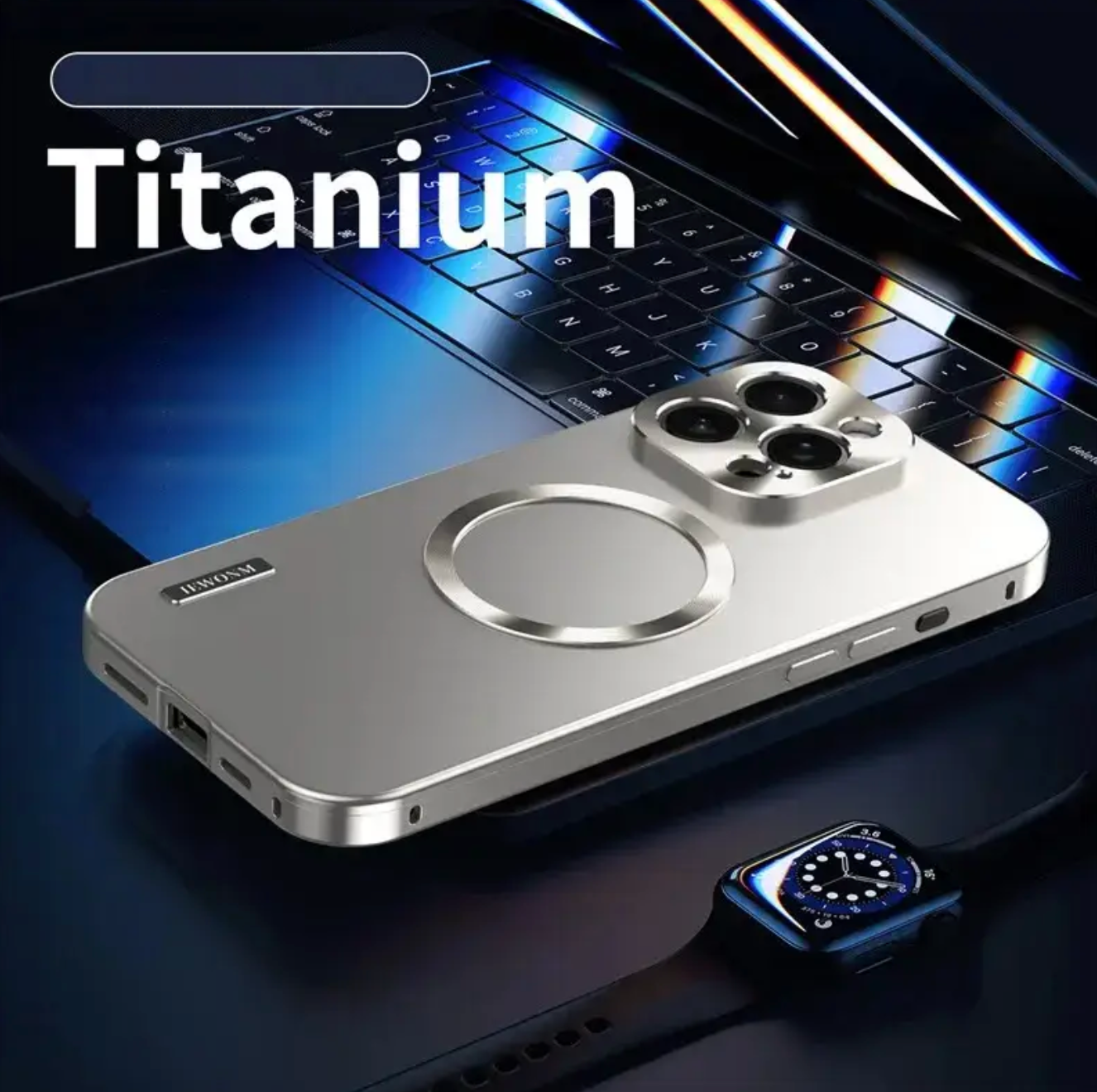 Coque Titanium Electroluminescent Series – MagSafe Compatible
