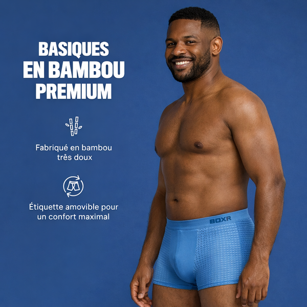 Kit 4 Boxers Slip - Culotte en Fibre de Bambou